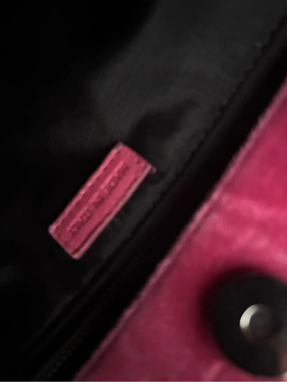 kate spade Velvet Hot Pink Velvet Shoulder Bag